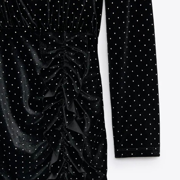 Zara Beaded Velvet Dress - Picture 4 of 9